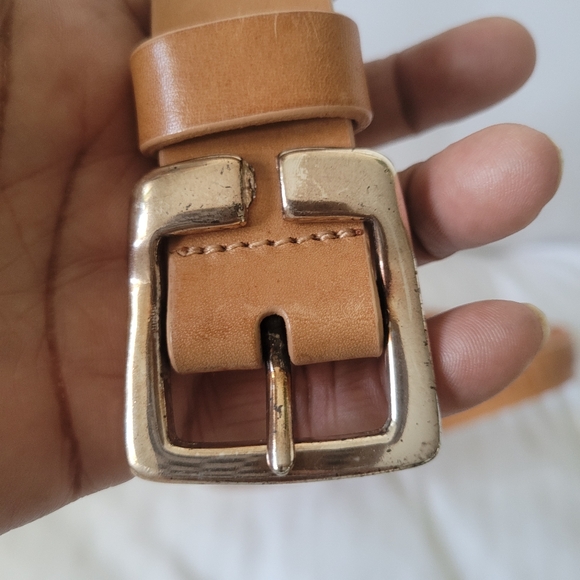 Kenneth Cole Reaction Tan Leather Belt Sz M - Picture 8 of 8